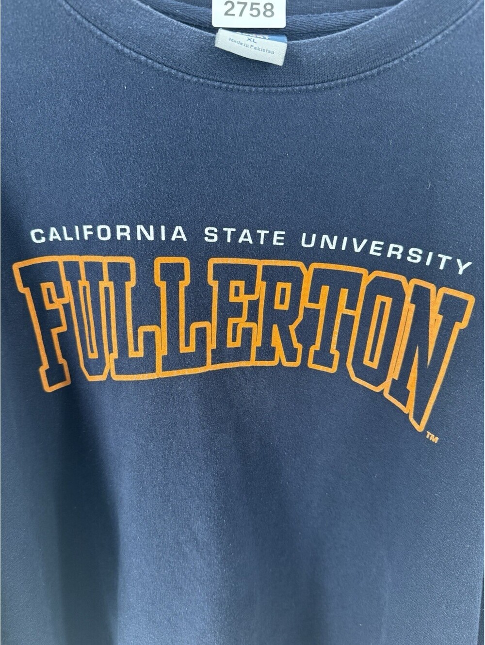 Cal State Fullerton Sweatshirt Men's XL Navy University College Collegiate - Picture 3 of 6